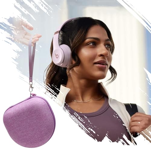 Headphone Case for JLab/Beats/TOZO/JBL/BERIBES/Picun Etc Headphones, Purple | for JLab JBuds Lux ANC/Go Lux ANC, Beats Studio Pro/Solo 4 3,TOZO HT3,KVIDIO Etc Headphone, Hard Shell Case for Travel Home - color: Purple