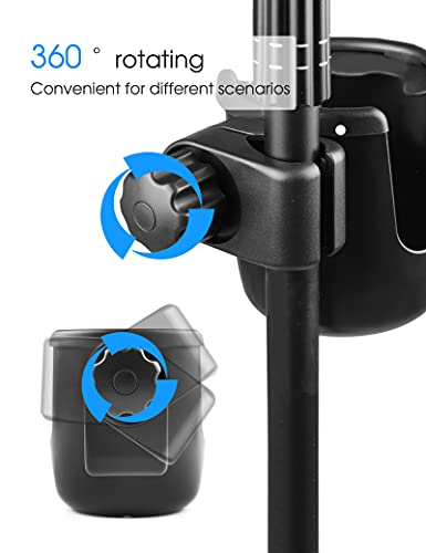 Mr.Power Mic Stand Cup Holder with Phone Holder, Universal 2-in-1 Bottle Holder for Music Stand, Boom - size: Large