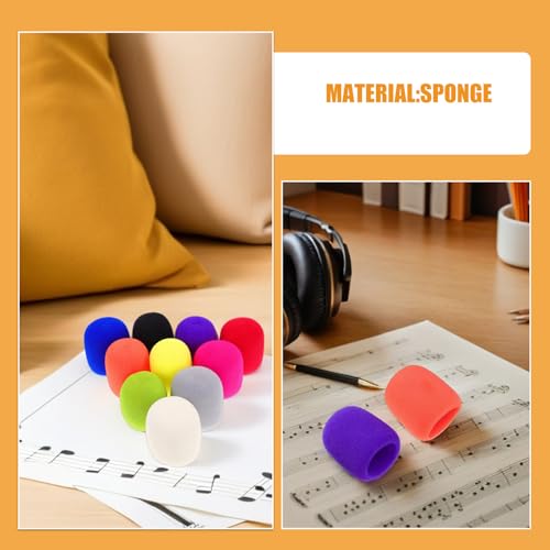 Thick Microphone Sponge Covers 20pcs Xmas for Home Ktv Singing