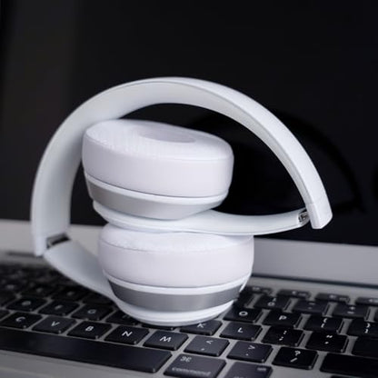 Replacement Ear Pads for Beats Solo 3 - Cooling Earpad Cushions for Solo 2 | Solo On-Ear Headphones Covers with Strong Adhesive Memory Foam (White) - color: White Cooling