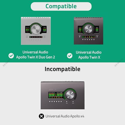 GEEKRIA Audio Interface Carrying Case, Compatible with Universal Audio Apollo Twin X DUO/Twin X QUAD/Twin X DUO Gen 2/ Twin X QUAD Gen 2, EVA Hard Shell Travel Bag (Dark Gray)
