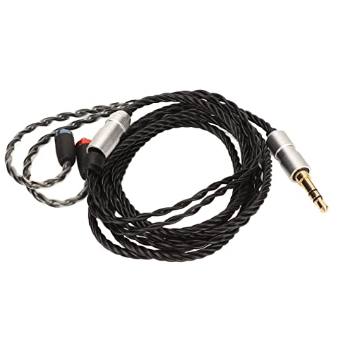 Headphone Upgrade Cable Oxygen Free Copper MMCX to 3.5mm Replacement for SE215 SE315 SE425 SE535 SE846 W10 W20 W30, 120cm Braided OFC Earphone Cable with Gold Plated Plug