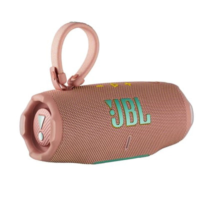 JBL Charge 6 Portable Bluetooth Speaker (Pink) | IP68 Waterproof, DustProof, and DropProof, Outdoor Wireless Audio |28Hrs Playtime + Travel Case Bundle - color: Pink