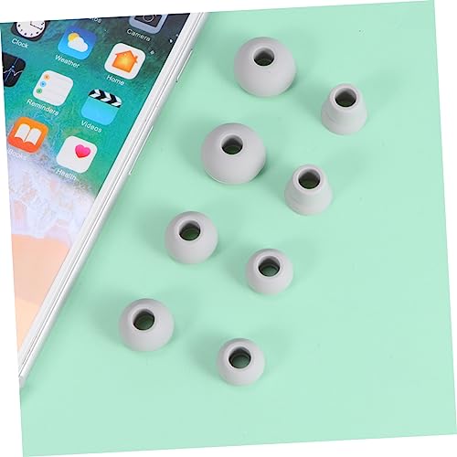 HANABASS 32pcs Silicone Earbud Caps for and Power Comfortable Easy to Install Earphone Covers Black White Grey and Replacement for Clean and Headphones