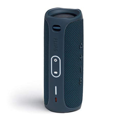 JBL Flip 5 Portable Bluetooth Speaker - Ocean Blue (JBLFLIP5BLUAM) (Renewed) - color: blue