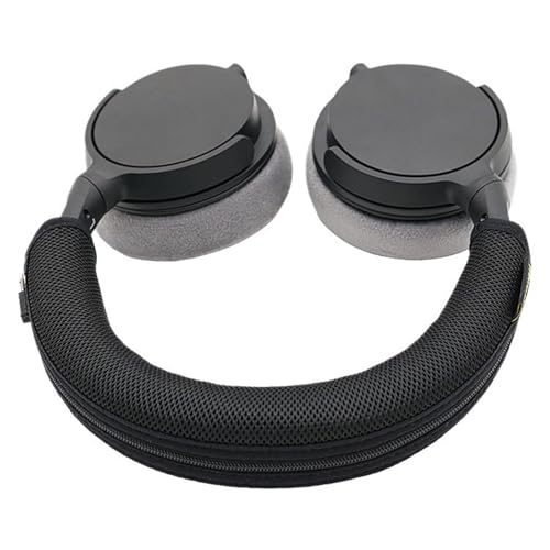Headphone Headband Cover Sleeve for DT270PRO Sweat Absorbent Design with Zippers Closure Antislip Feature Breathable Headband Sleeve for Headphones - color: Black