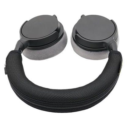 Headphone Headband Cover Sleeve for DT270PRO Sweat Absorbent Design with Zippers Closure Antislip Feature Breathable Headband Sleeve for Headphones - color: Black