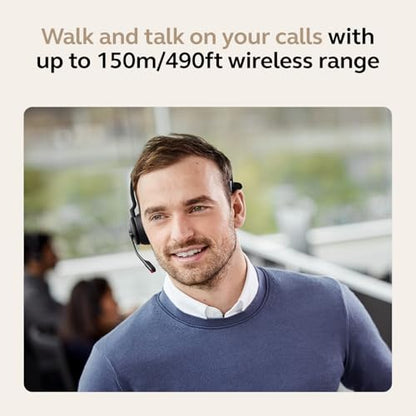 Jabra Engage 45 SE (Second Edition) Wireless Single-Ear Headphones - Bluetooth, Noise-Canceling Microphone, 13 hour Battery Life, Dual Connectivity, MS Teams Certified, Supports Other Platforms, Black - style: Single-Ear