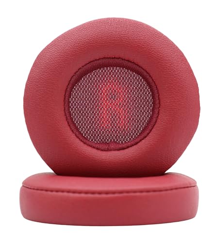 Replacement Ear Pads are Compatible with JBL E35 E45bt E45 Wireless Headphones. Made of Soft Protein Leather and Memory Foam, Replacement Ear Pads for Repair Accessories (red) - color: red