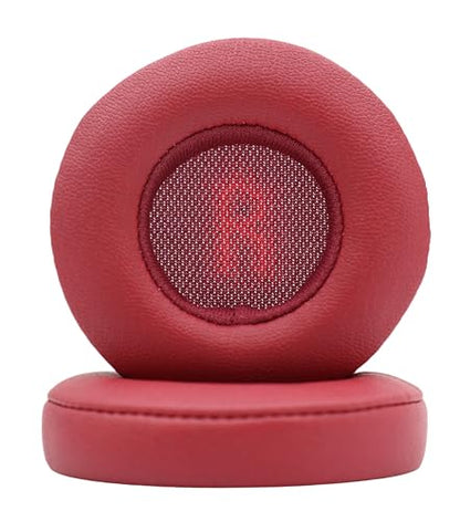 Replacement Ear Pads are Compatible with JBL E35 E45bt E45 Wireless Headphones. Made of Soft Protein Leather and Memory Foam, Replacement Ear Pads for Repair Accessories (red) - color: red