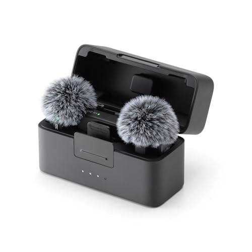 Origianl Mic Mini (2 TX + 1 RX + Charging Case) for DJI Mic Mini, Wireless Lavalier Microphone, Ultralight, Detail-Rich Audio, 48h Use, Noise Cancelling, Automatic Limiting, Vlog, Streaming