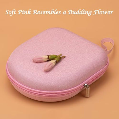 Ginsco Universal Headphone Case Compatible with JBL Tune 510BT 720BT, Sony WH-CH 720N/WH-CH520, with Sony/JBL/Soundcore Q20i Q30/BERIBES/TOZO/KVIDIO etc Wireless Headphones Pink - color: Pink