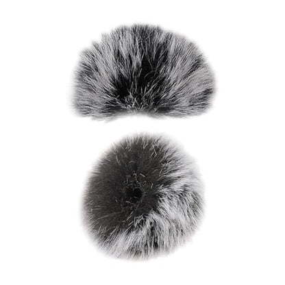 GSHLLO 2 Pcs Furry Lavalier Microphone Cover Lapel Microphone Wind Muff Small Fur Mic Wind Screen Soft Mic Protection Cover Dead Cat Mic Windscreen Plush Mic Windshield