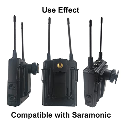 Mount Adapter, Hot Shoe Mount with 1/4" Thread, Replacement Mic Belt Clip for Sony, Saramonic, Boya Wireless Microphones, Attaches to Cold Shoe Mounts of Video Cameras, DSLR