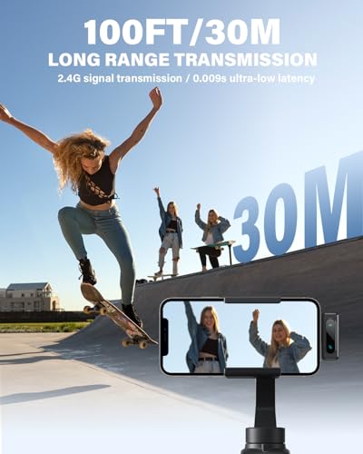 Wireless Lavalier Microphone for iPhone, Android & Laptops, Noise Cancellation, Auto Pairing, 24H Battery Life with Charging Case, USB C Mini Microphone for Vlogs, Interview, Podcasts, Live Streaming