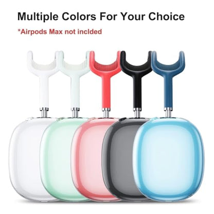 MOLOPPO Case Cover for AirPods Max 2/1 (2026/2024/2020), Transparent Black | Soft TPU, Anti-Scratch, Slim Fit Design - color: C-Transparent Black