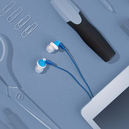 Panasonic ErgoFit In-Ear Earbud Headphones RP-HJE120-A (Blue) Dynamic Crystal-Clear Sound, Ergonomic Comfort-Fit - color: Blue, size: S/M/L, style: No Mic