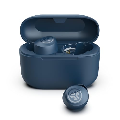 JLab Go Air Pop+ True Wireless Earbuds, in Ear Headphones, Bluetooth Earphones, 35H Playtime Ear Buds, Bluetooth Earbuds with Microphone, USB-C Charging Case, Dual Connect, EQ3 Sound, Navy Blue | Bluetooth Earbuds, In Ear Wireless with Microphone, Chargin