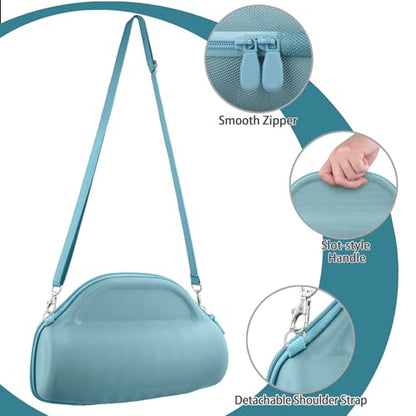 co2CREA Case for JBL Charge 6 Portable Bluetooth Speaker, Teal | High-Density Foam Padding, Reinforced Handle, Detachable Shoulder Strap, Compact Lightweight Design, Dust Protection - color: Teal Case