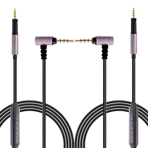 FAAEAL Audio Cable Compatible with Sennheiser Momentum 4 Momentum 3 Momentum 2.0 HD450BT PXC550 HD400S Headphones in-line Mic Control Headphone Cord Works on iOS/Android 4.9ft w/mic 2-Pack - style: 3.5mm w/mic 2-Pack