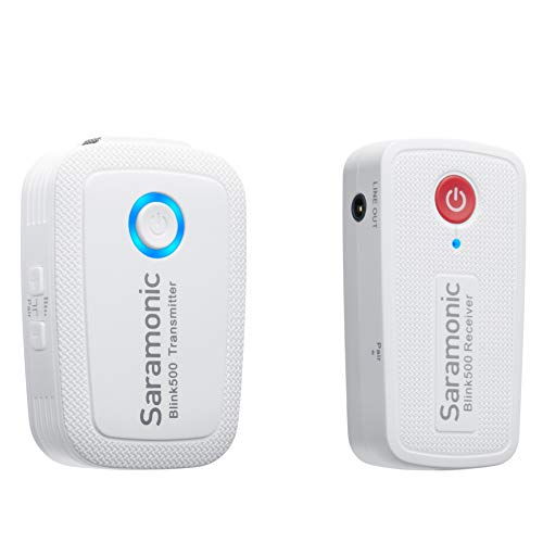 Saramonic Ultracompact 2.4 GHz Wireless Clip-On Mic System w/Lav & Dual-Reciever for Cameras & Mobile (Blink 500 B1) - size: Blink 500 B1W