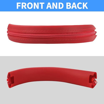 Adhiper Silicone Sweat Headband Cover for Beats Studio Pro & Studio 3 Headphones, Silicone Cover Headphone Cover Accessories for Beats Studio Pro, Studio 3 Headband, Washable & Sweatproof - Red - color: Red
