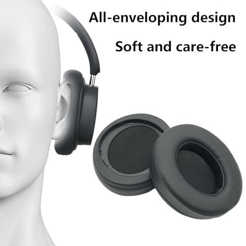 1 Pair Earpad Replacement Earpad Foam Memory Foam Ear Pad Cover Replacement for SHP9500 SHP9600 Corded Headphone Noise Isolating Ear Pad