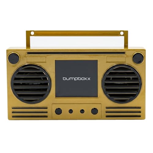 Bumpboxx MicroBoom Wearable Bluetooth Speaker with 24" Gold-Plated Chain | Includes a 24-inch gold-plated chain and rechargeable lithium-ion battery. - color: Gold
