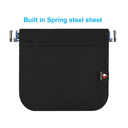 4 x 4 inch Neoprene Protective Carrying Snap Case Bag Pouch for Earphones/Cables etc...(Earbud Case)