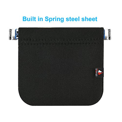 4 x 4 inch Neoprene Protective Carrying Snap Case Bag Pouch for Earphones/Cables etc...(Earbud Case)