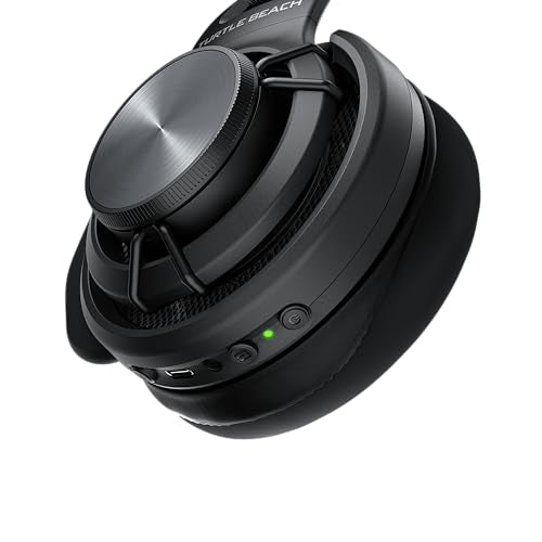 Turtle Beach Atlas Air Wireless Open-Back Headset for PC, PS5, PS4, Mobile | PlayStation, 24-Bit High-Fidelity Audio, Adjustable Mic, Rechargeable 50-Hr Battery, Memory Foam Cushions, Lightweight, Black