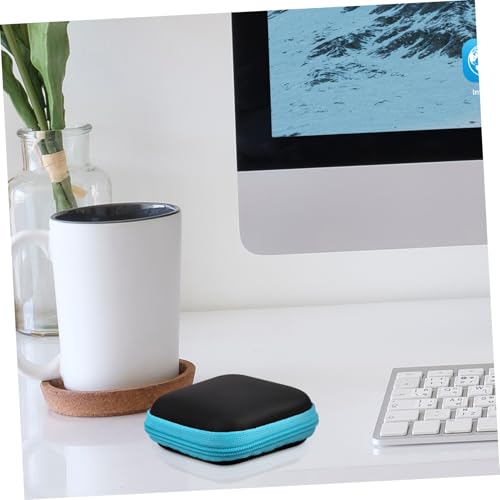 EVA Earphone Storage Box with Zipper, Hard Shell Organizer