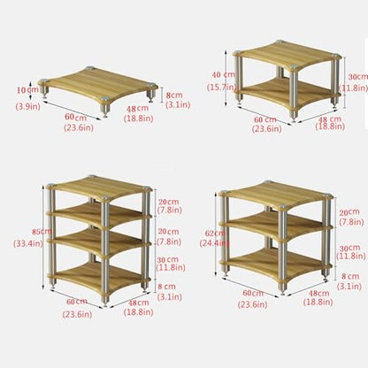 Stereo cabinet,audio rack,av media stand,stereo stand,audio stand,av cabinet,stereo racks and stands,media rack,hifi rack,audio rack cabinet,stereo rack,audio cabinet,audio-video shelving,av rack(1-la - color: 1-layer, size: Walnut color