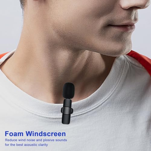 8-Pack Lavalier Mic Windscreen Set for 8mm Microphones | Plush and sponge covers, reduce wind and breath noise, for podcasting, streaming, interviewing, recording