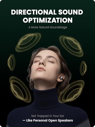 BUTTONS Open-Ear Clip Earbuds, Stylish Ear Cuff Design with Balanced Sound, Comfortable Non-in-Ear Fit, Clear Calls with ENC, Stable Bluetooth & Long Battery Life-Brown - color: Brown