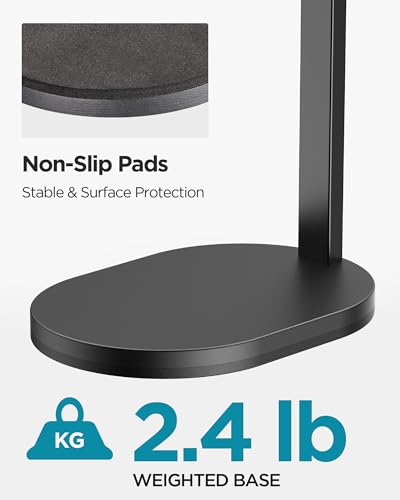 InnoGear Mic Stand Desk Max Load 2.64 lb Desktop Microphone Stand Boom Arm | for Fifine AM8 K669B Blue Yeti HyperX, Minimal Footprint, Fine-Tune Tension, Heavy Hold, 2.64 lb Weight Capacity