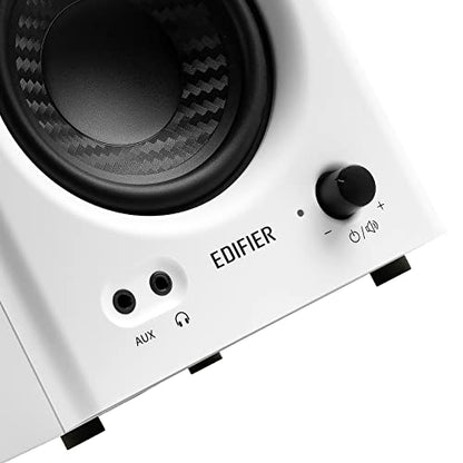 Edifier MR4 Studio Monitor Speakers, 4 inch Active Near-Field - color: White