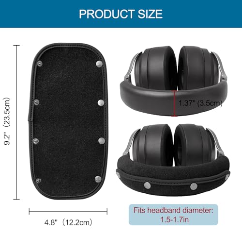 Cooling Gel Replacement Ear Pads Cushion and Headband Cover for Corsair Virtuoso RGB Wireless SE XT Gaming Headset, Headphones Protector, Easy Installation, Premium Material & Black
