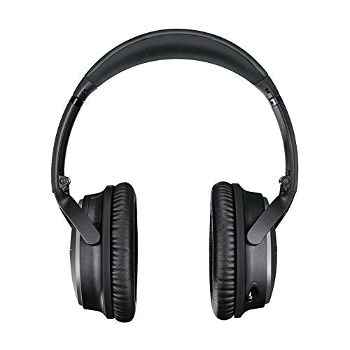 Bose QuietComfort 25 Acoustic Noise Cancelling Headphones for Apple Devices, Triple Black (wired, 3.5mm) (Renewed) - color: Black