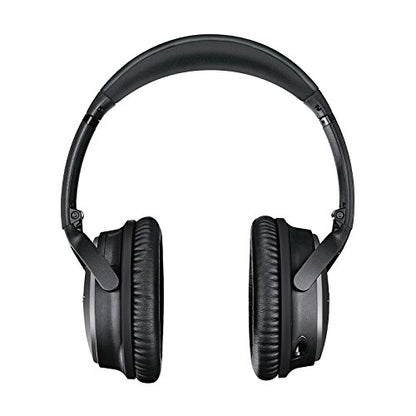 Bose QuietComfort 25 Acoustic Noise Cancelling Headphones for Apple Devices, Triple Black (wired, 3.5mm) (Renewed) - color: Black