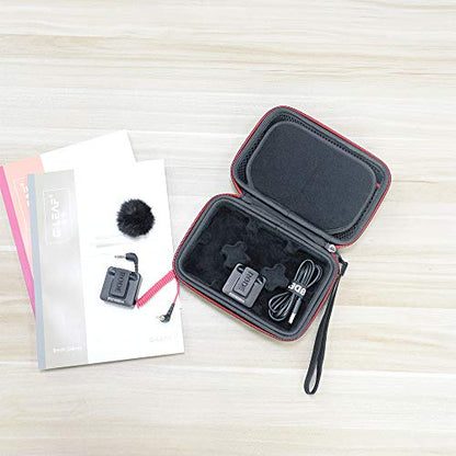 RLSOCO Carrying Case for Rode Wireless GO II/Wireless ME/Wireless GO III (Gen 3)/Wireless GO Wireless Microphone System - Fits for Rode Wireless GO 2/3 Microphone (Black) - color: Six Slots