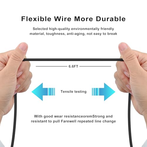 Amzpas 1M/3.3FT Optical Cable, Gold-Plated Digital Toslink Cable, SPDIF Cord Extension, Plug Fiber Optic Cord Compatible with Soundbar and TV, Home Theater, or Game Console - size: 1M