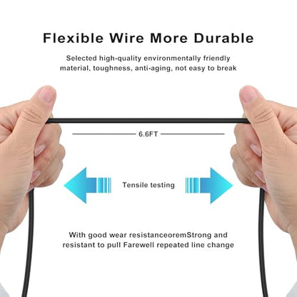 Amzpas 1M/3.3FT Optical Cable, Gold-Plated Digital Toslink Cable, SPDIF Cord Extension, Plug Fiber Optic Cord Compatible with Soundbar and TV, Home Theater, or Game Console - size: 1M