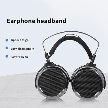 Headphone Headband Cushion Covers Headbeam Sleeve Easy to Use with Smooth Zippers for HE300 HE400 Headphones Earpads