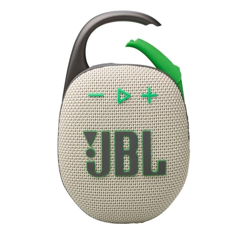 JBL Clip 5 Bluetooth Speaker and divvi! Protective Case - Sand - color: Sand