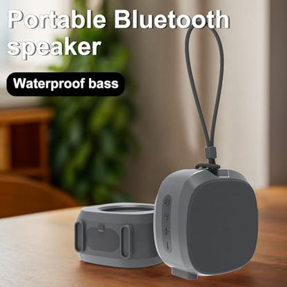 Bluetooth Speaker Portable Media Players Clear Loud Stereo Sound Deep Bass Wireless Speaker With Lights TWS IPX5 Waterproof Small Speakers Long Playtime for Home/Party/Outdoor/Beach Electronic Gadgets - color: Gray