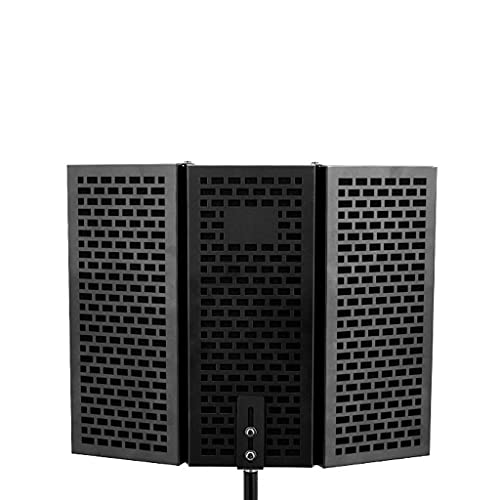 28cm Panel Height Mic Sound Absorbing Foam Reflector Metal Materials Professional Recording Foldable Portable Props