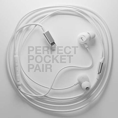 Thore Earbuds for iPhone 12/13/14 Earphones (V60) Wired in-Ear Earbuds (Apple MFi Certified) Lightning Headphones with Mic for iPhone 7/8 Plus, X, Xs, XR, 11, SE, 12, 13/14 Pro Max - White - color: White