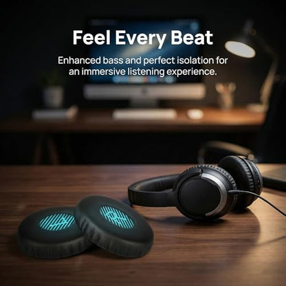 Replacement Ear Pads Cushion for Bose OE2 OE2i SoundLink On-Ear Headphones | Memory Foam Protein Leather Noise Isolating Easy Snap On Long Lasting Comfort Fit