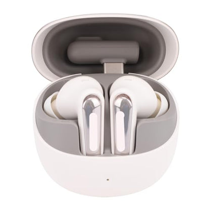 Low Latency Wireless Gaming Earbuds Dual Device Smart Connectivity 3D Sound Quality for Immersive Gaming PC VR Earbuds Noise Cancelling Mic (White) - color: White